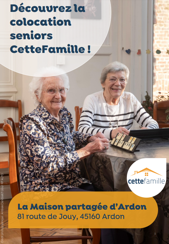 INFO : Ouverture maison de colocation séniors CETTEFAMILLE